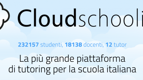 Immagine del sito Cloud schooling. 